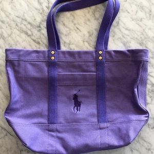 Polo ralph lauren canvas tote